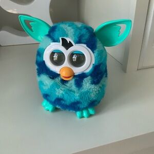 Vintage 2012 Furby Boom Blue Aqua Wave HASBRO Interactive Electronic Talking Toy